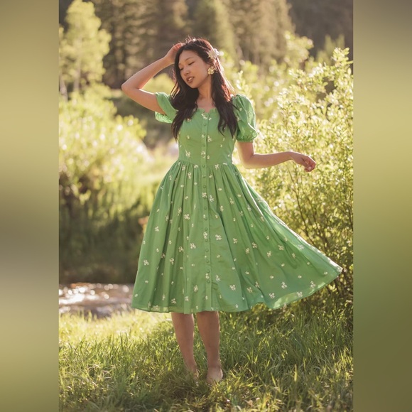 JessaKae Dresses & Skirts - JessaKae Juniper Dress in Cool Green - Medium